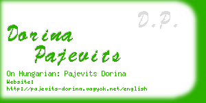 dorina pajevits business card